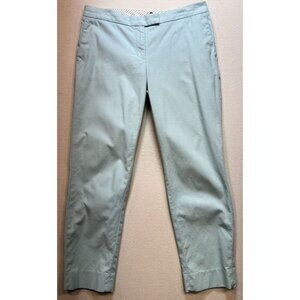 Brooks Brothers Women's Fleece Chino Pants Slim Fit Size 10 Light Blue Stretch